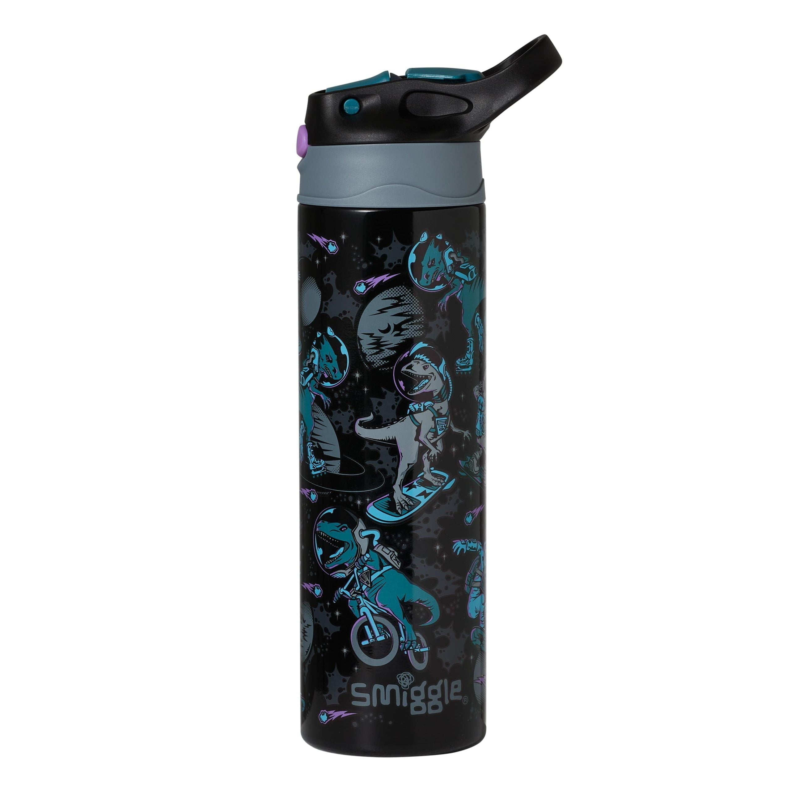 Smiggle – Better Togerher Edelstahl-Flasche mit 520 ml und Strohhalm