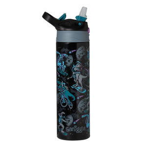 Smiggle – Better Togerher Edelstahl-Flasche mit 520 ml und Strohhalm