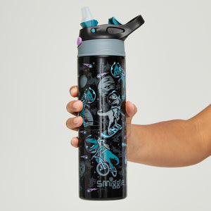 Smiggle – Better Togerher Edelstahl-Flasche mit 520 ml und Strohhalm