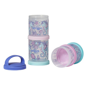 Smiggle – Better Together 4-teilige Mini-Becher für Lebensmittel und Snacks