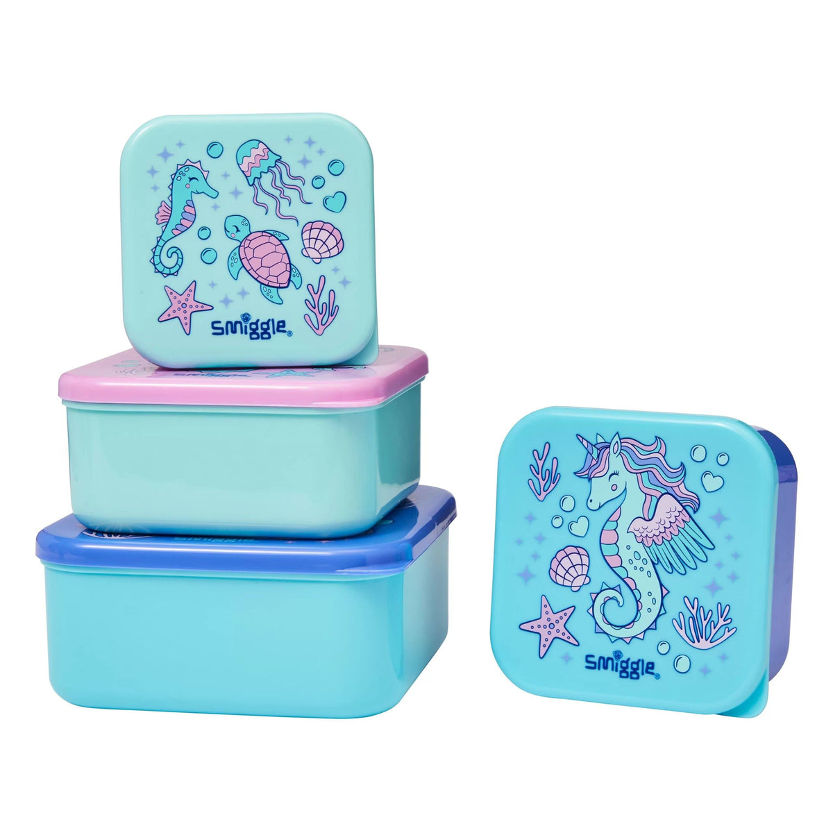 Smiggle – Better Together 4-teilige Lebensmittelbehälter