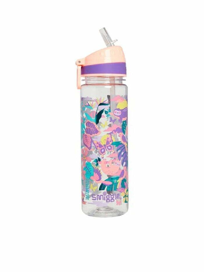 Smiggle - Beyond 650 ml BPA-freie Trinkflasche mit Strohhalm