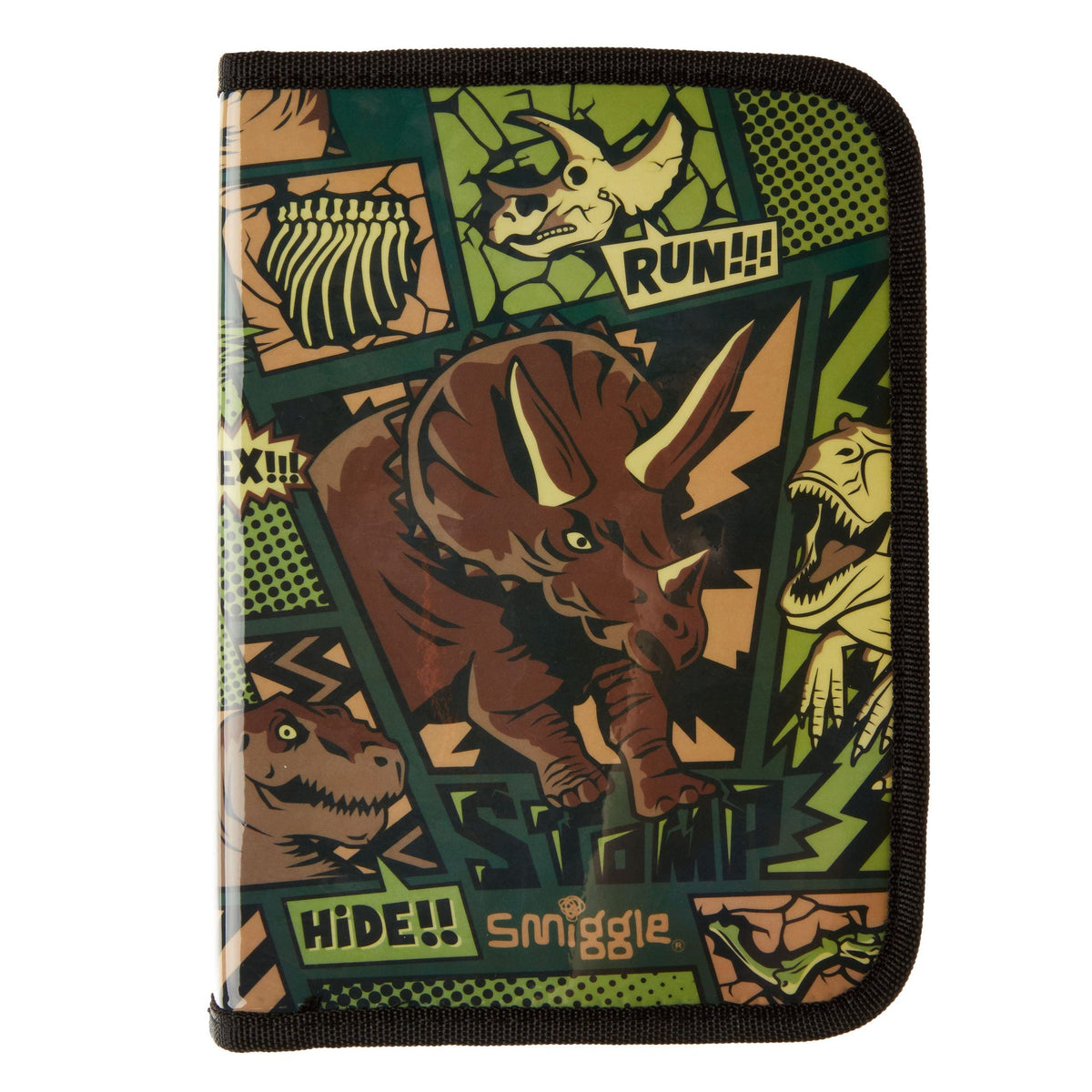 Smiggle – Beyond Dinosaurs Briefpapier-Set mit Malstiften und Bleistiftbox