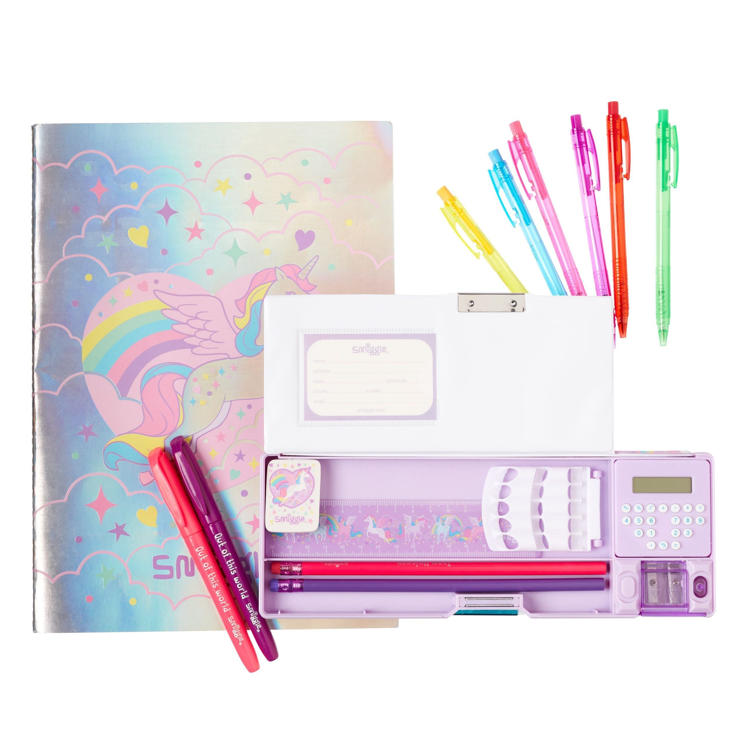 Smiggle – Beyond PopOut Federmäppchen-Briefpapier-Set
