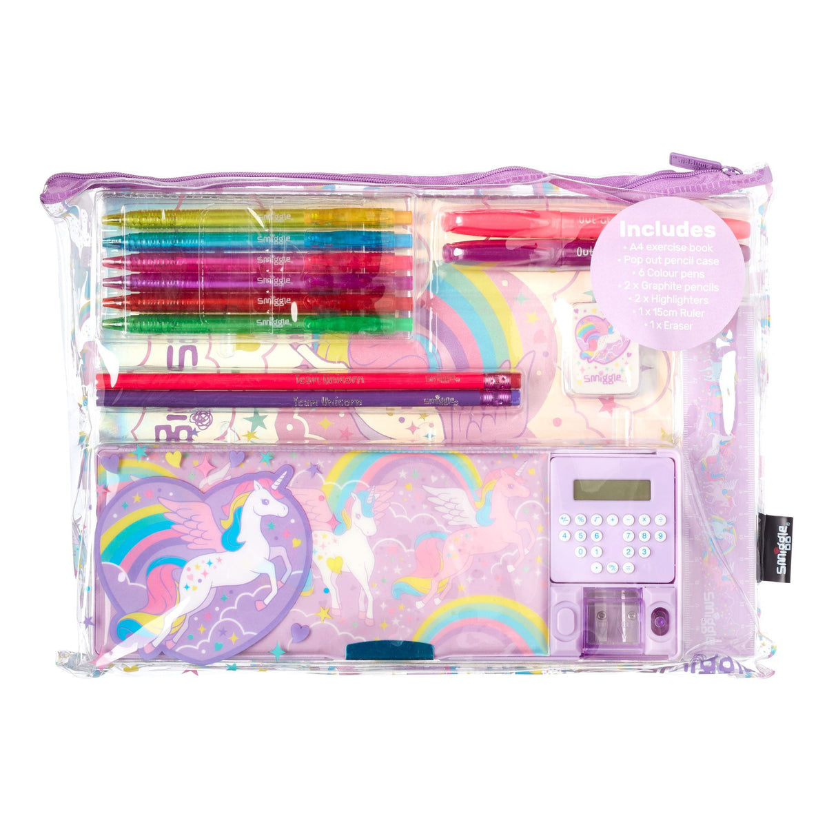 Smiggle – Beyond PopOut Federmäppchen-Briefpapier-Set