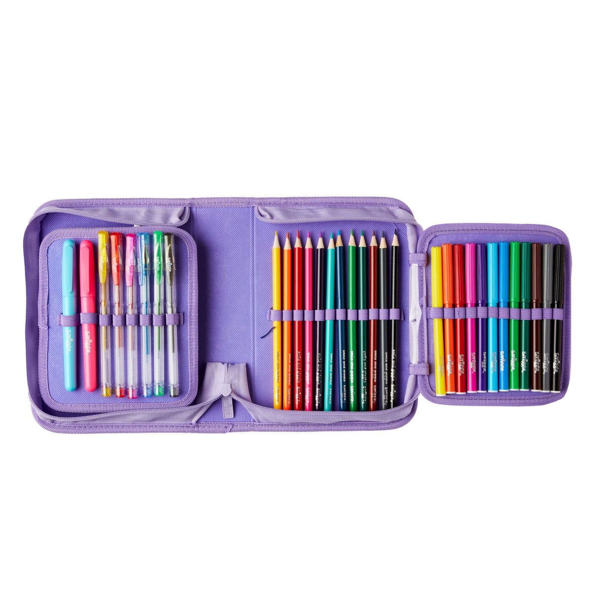 Smiggle – Beyond Unicorns Buntstift- und Federmäppchen-Briefpapier-Set
