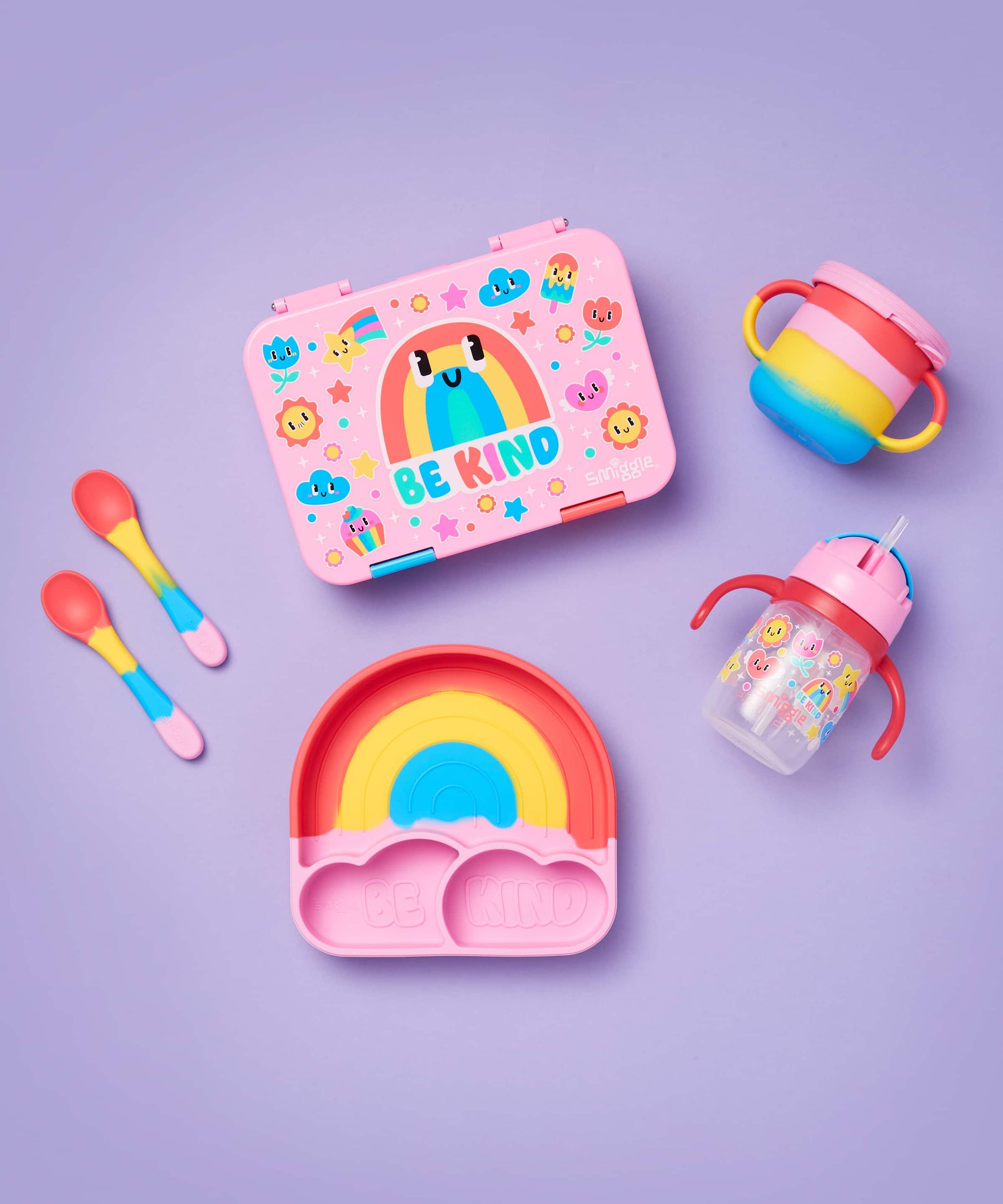 Smiggle - Big Dream Silikon Essgeschirr Set