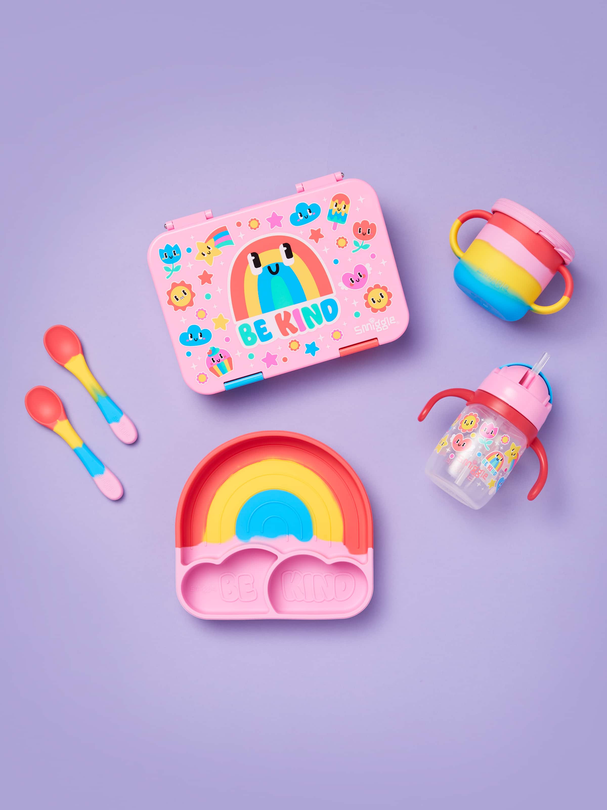 Smiggle - Big Dream Silikon Essgeschirr Set