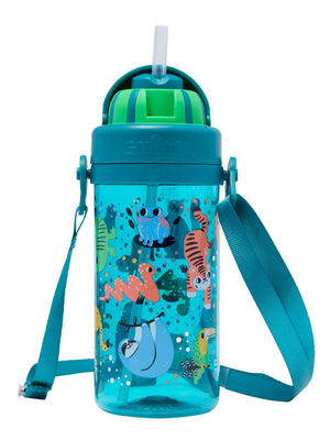Smiggle - Big Dreams Kindergarten 400 ml BPA-freie, versteckte Wasserflasche mit Strohhalm