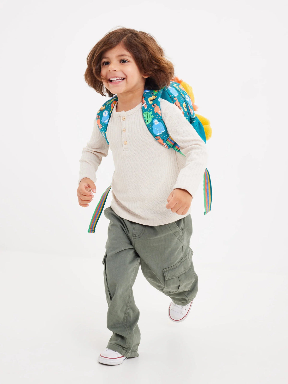 Smiggle - Abnehmbarer Plüsch-Rucksack für den Kindergarten „Big Dreams“.