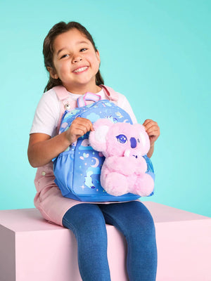 Smiggle - Abnehmbarer Plüsch-Rucksack für den Kindergarten „Big Dreams“.