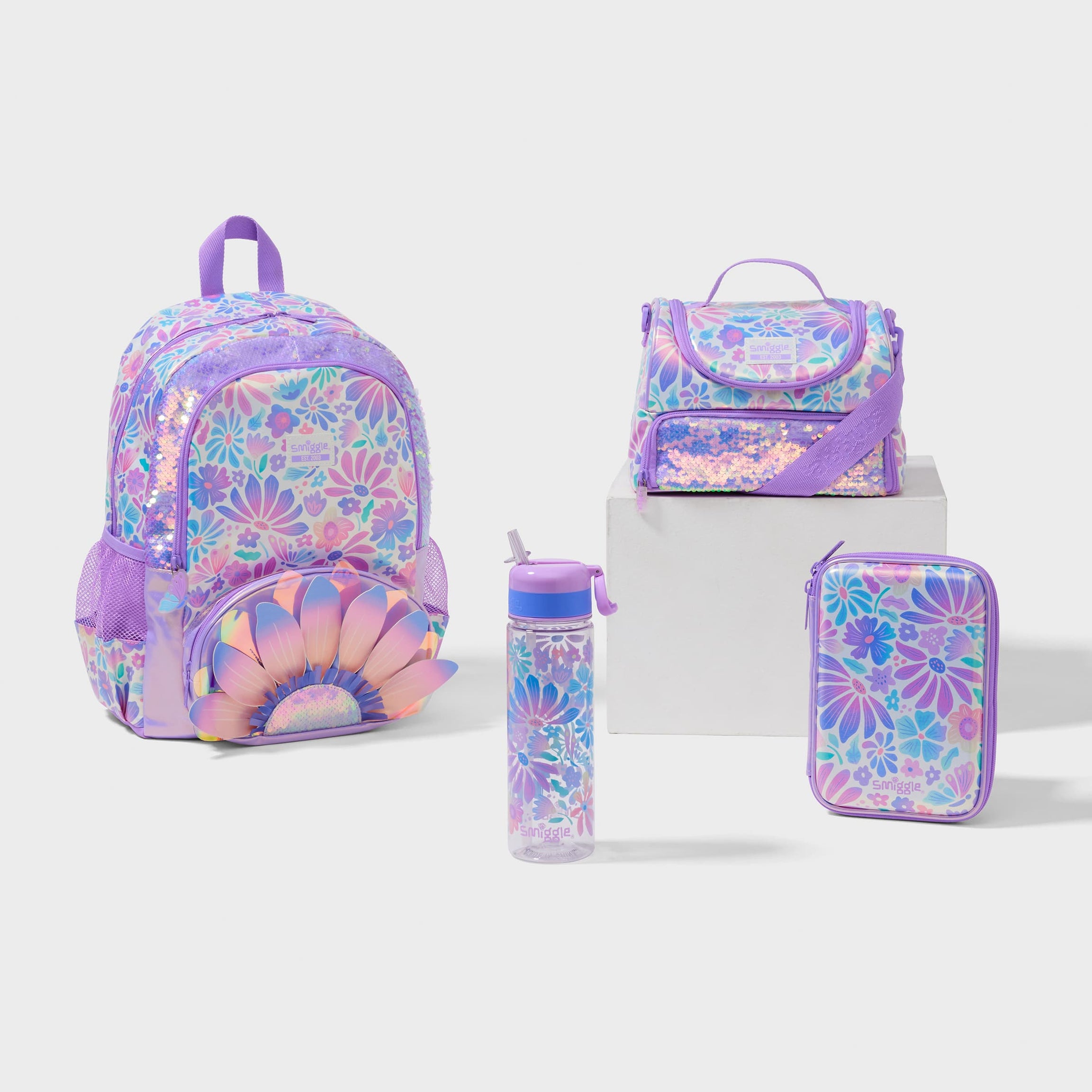Smiggle - Bloom 4-teiliges Schulranzen-Set