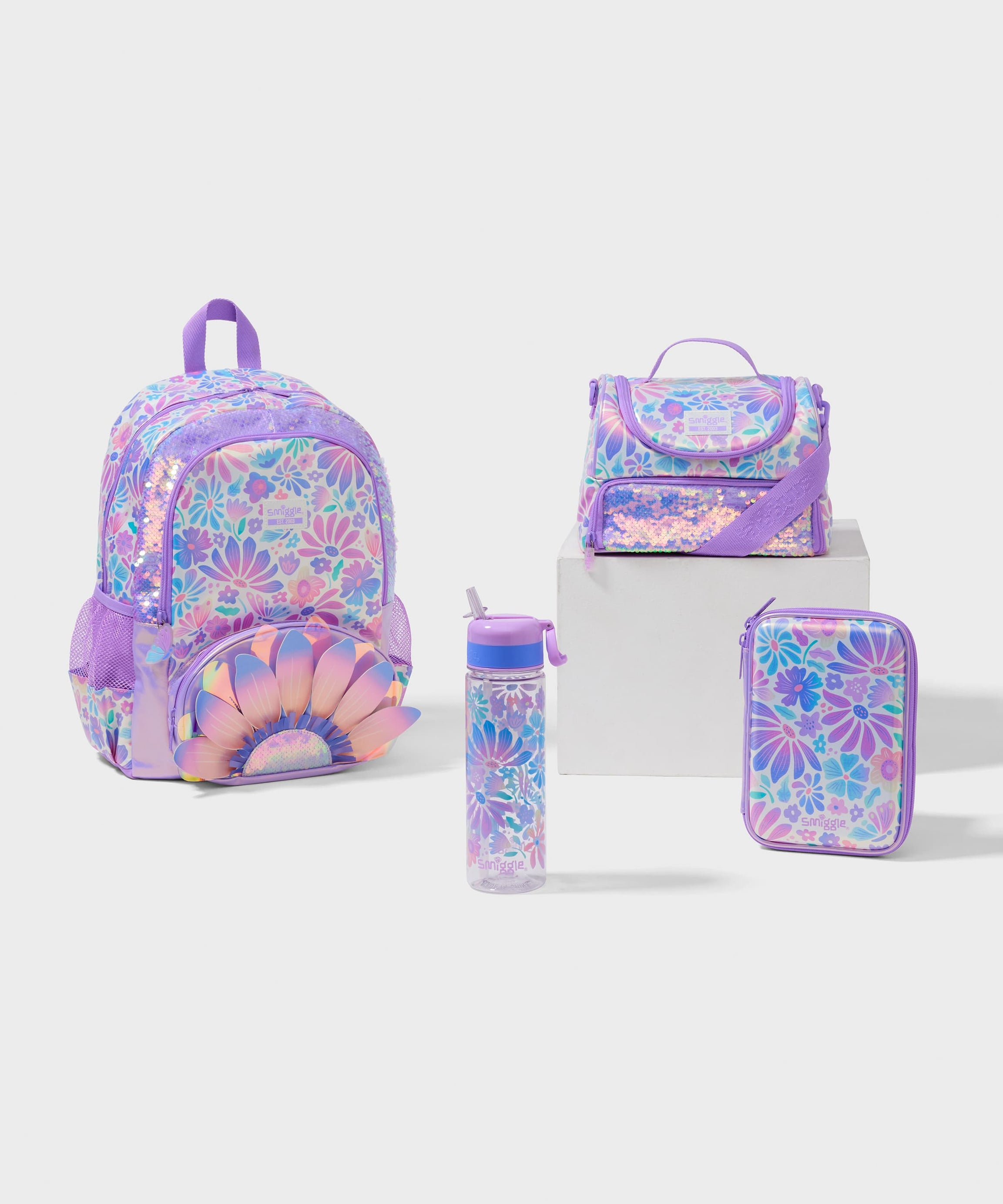 Smiggle - Bloom 4-teiliges Schulranzen-Set