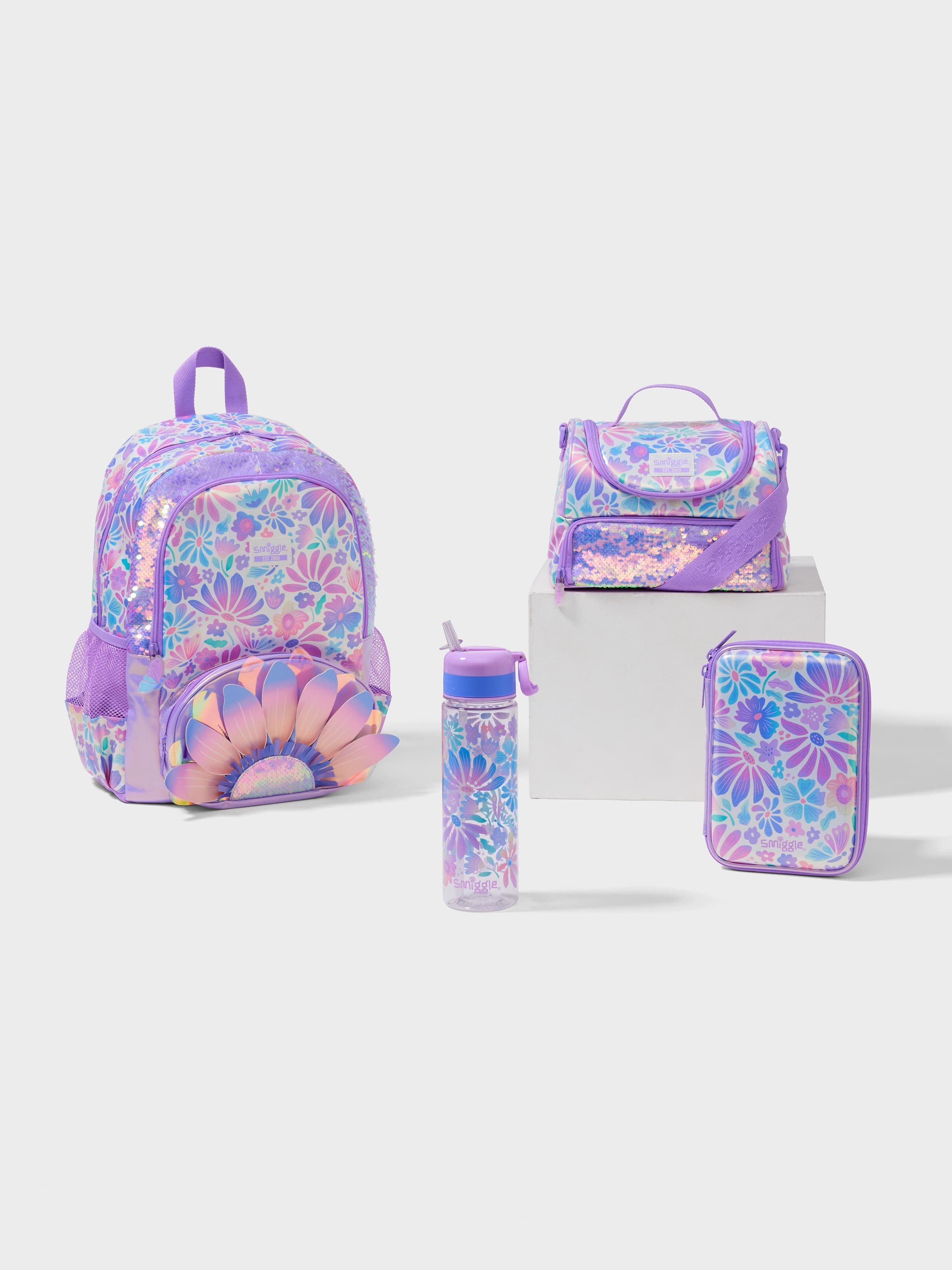 Smiggle - Bloom 4-teiliges Schulranzen-Set