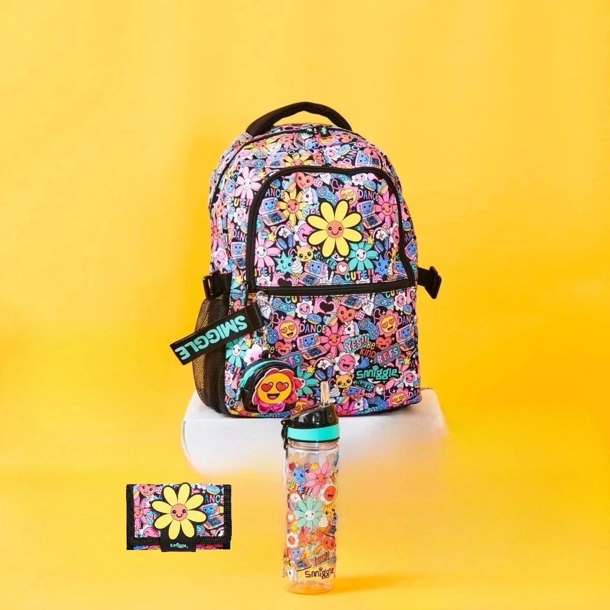 Smiggle – Bright Side 3-teiliges Schulranzen-Set