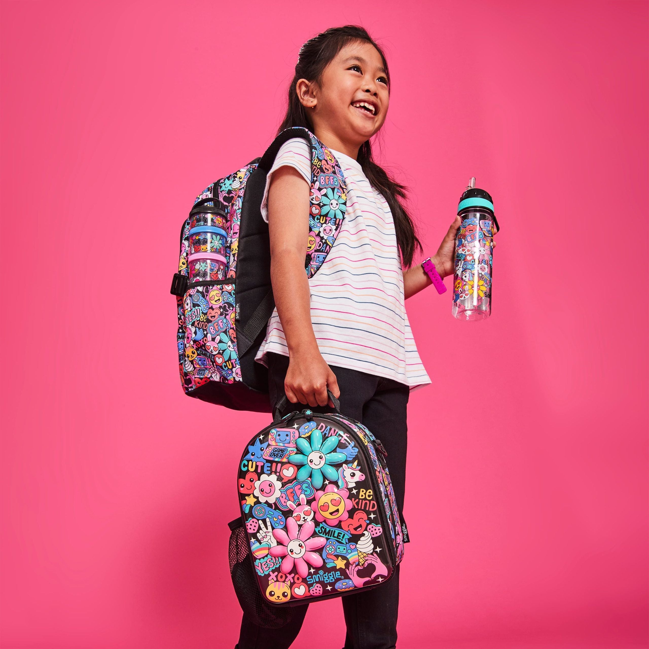 Smiggle - Bright Side 650 ml BPA-freie Wasserflasche