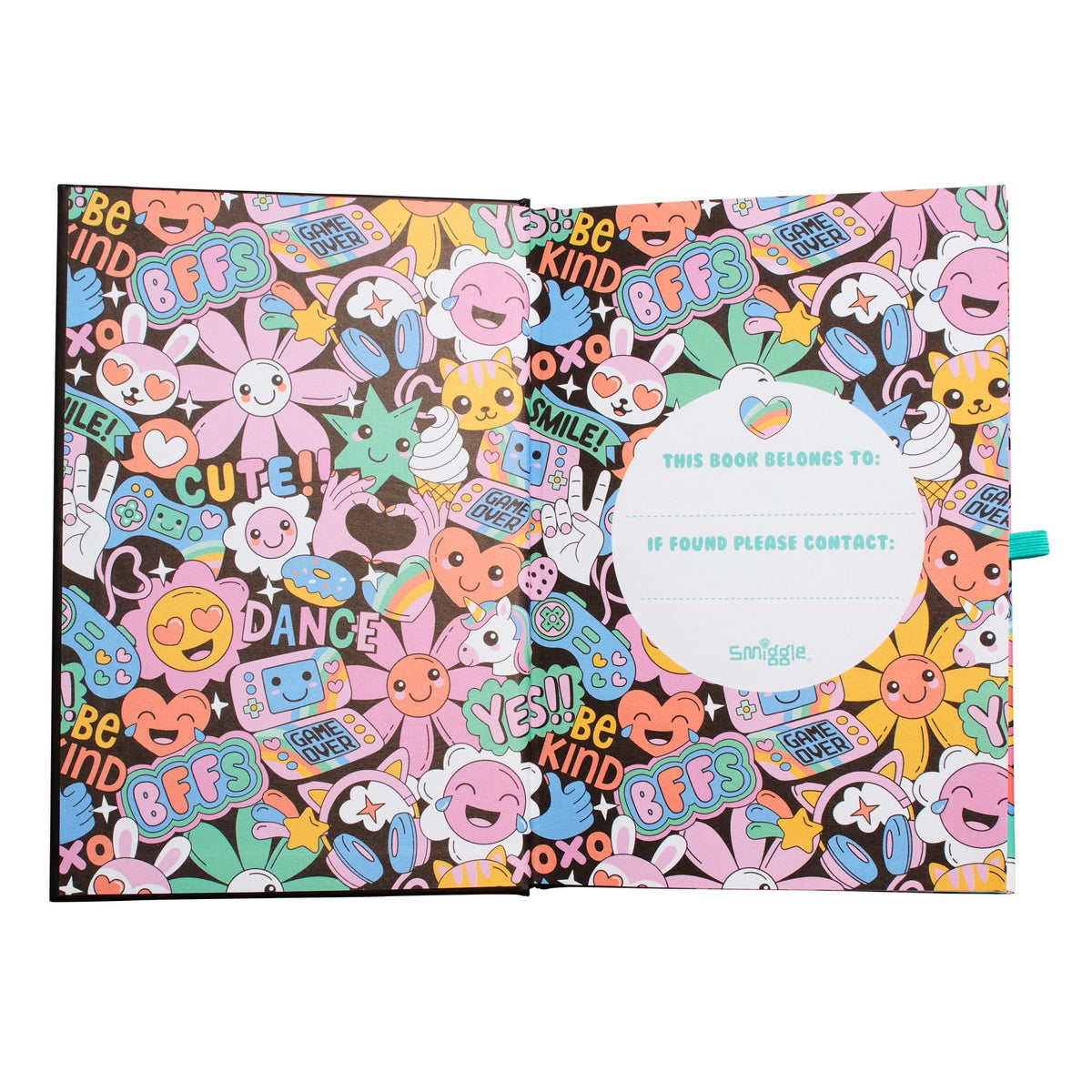 Smiggle – A5-Notizbuch mit heller Seite