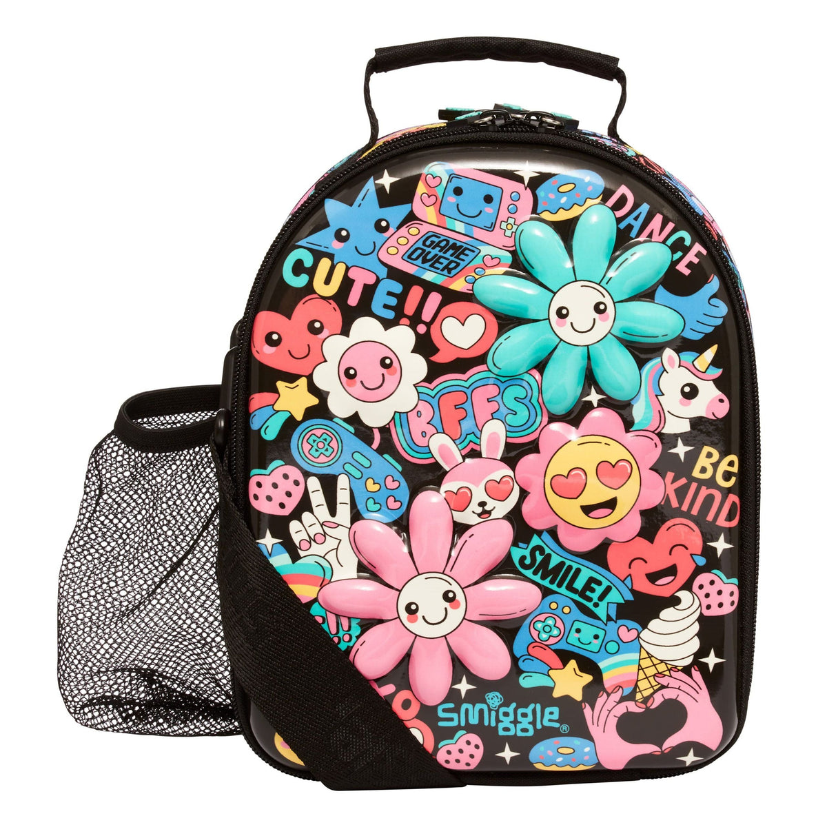 Smiggle – Doppeldecker-Lunchbox mit hellem Seitenaufhänger