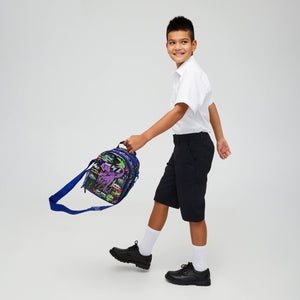 Smiggle – Doppeldecker-Lunchbox mit hellem Seitenaufhänger