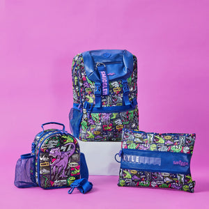 Smiggle – Doppeldecker-Lunchbox mit hellem Seitenaufhänger