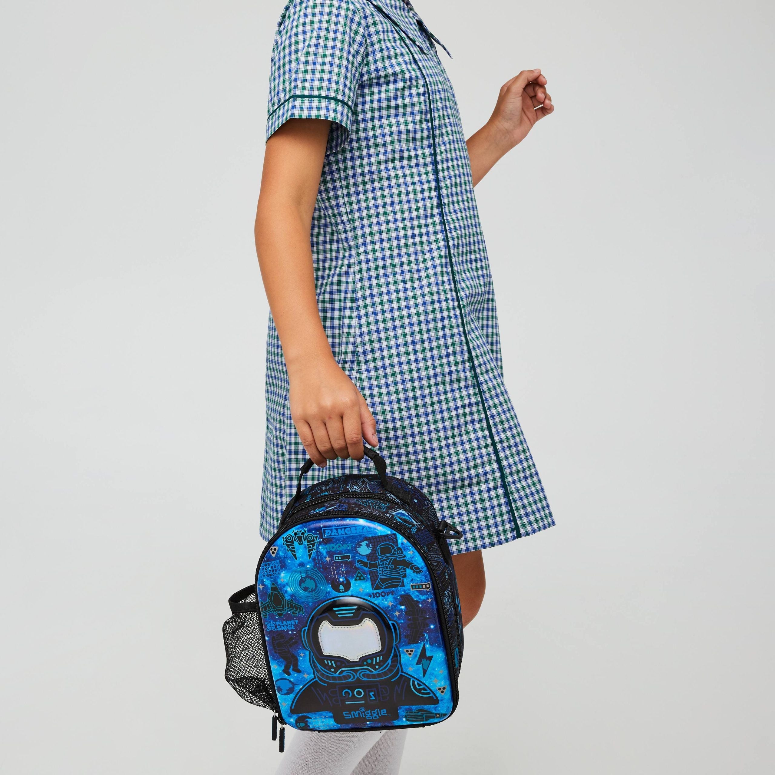 Smiggle – Doppeldecker-Lunchbox mit hellem Seitenaufhänger
