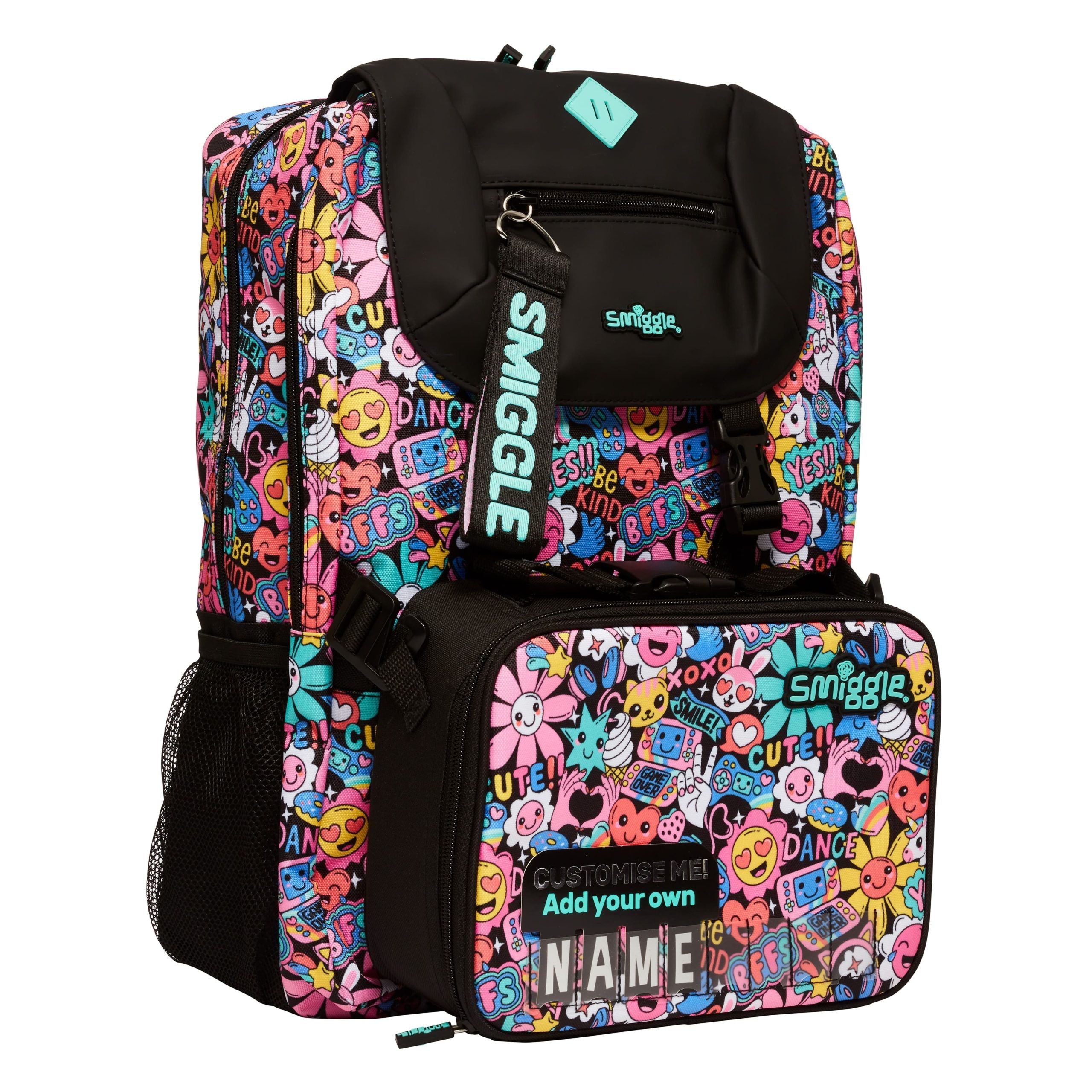 Smiggle – Aufsteckbarer Rucksack „Bright Side Lunch Bag“.