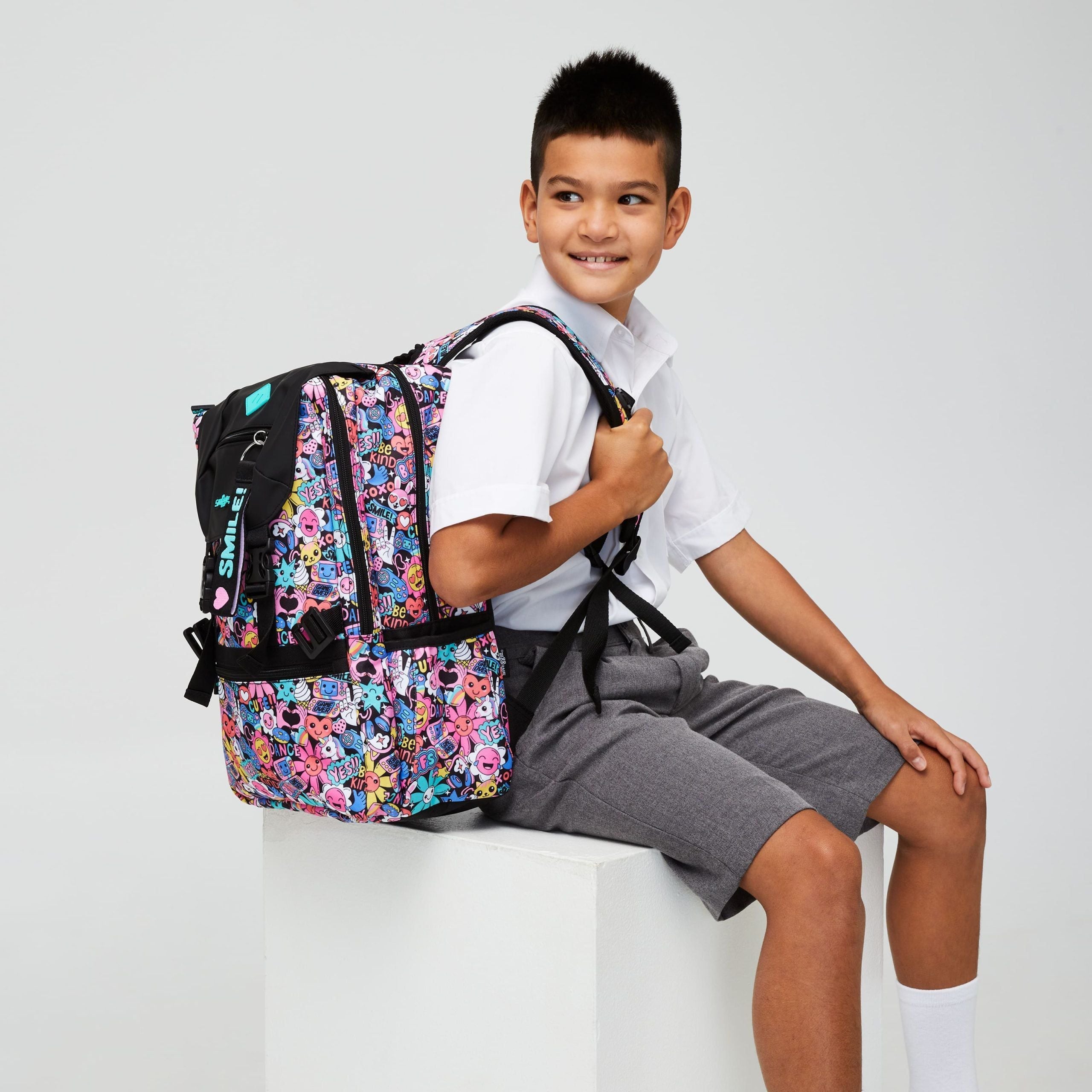 Smiggle – Aufsteckbarer Rucksack „Bright Side Lunch Bag“.