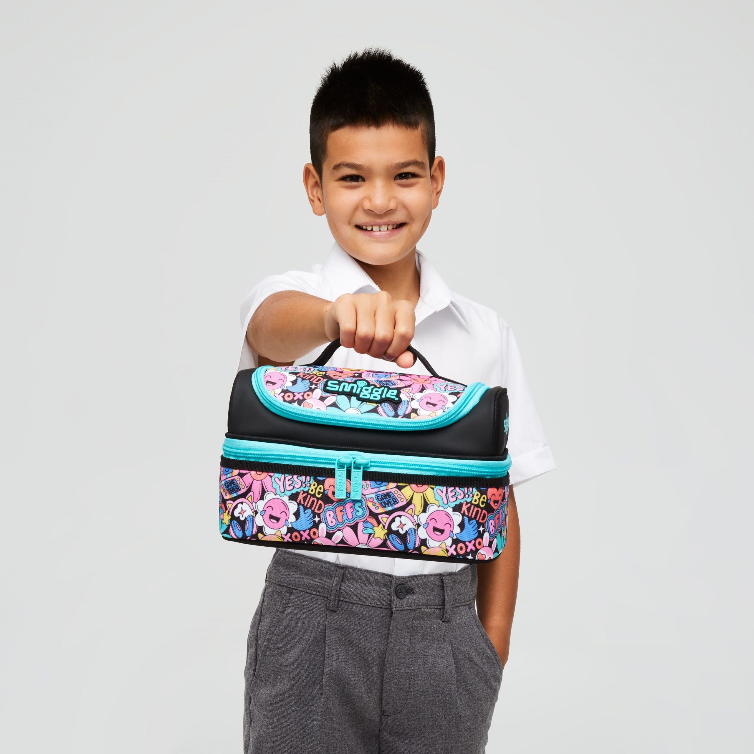 Smiggle – Bright Side Doppeldecker-Lunchbox