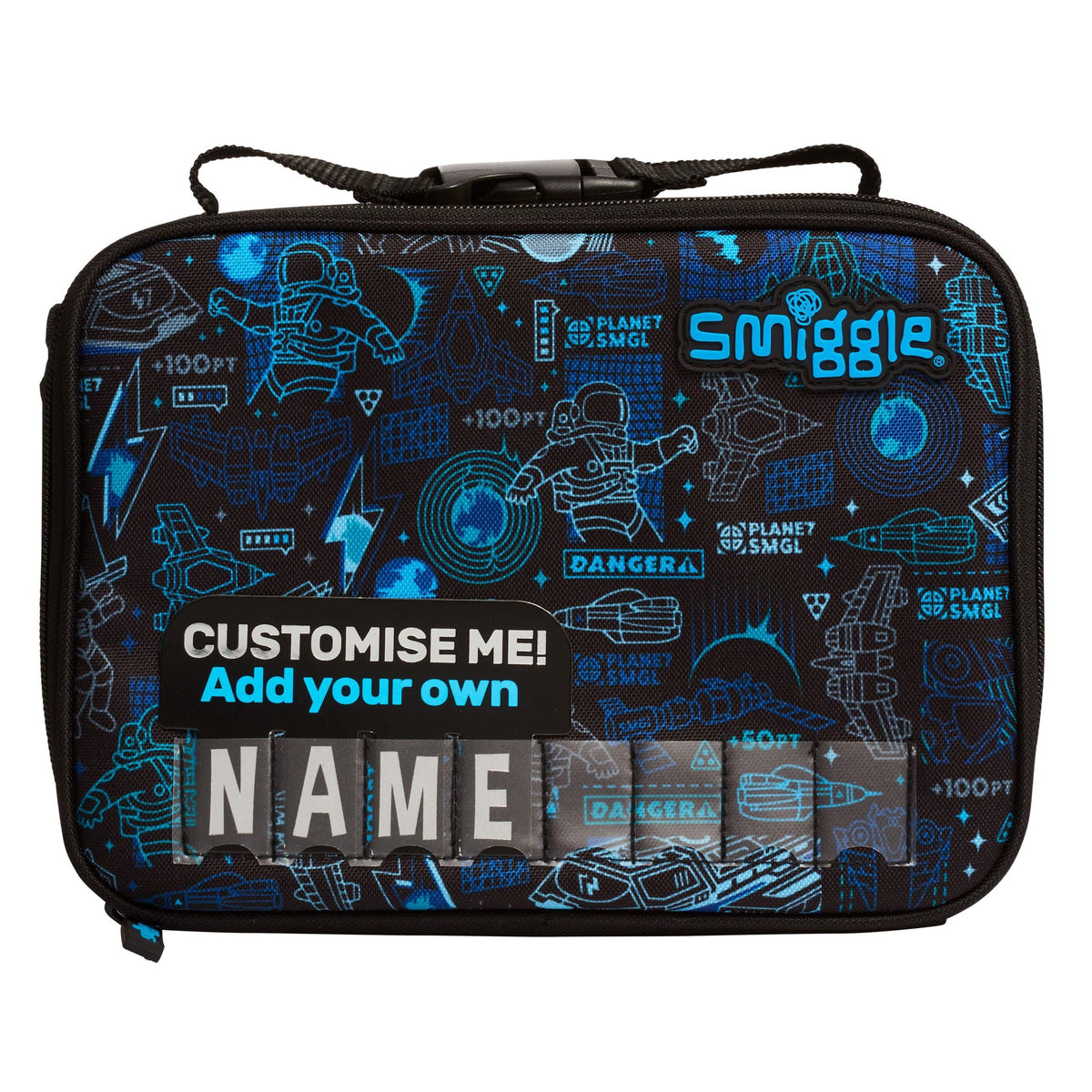 Smiggle – quadratische Lunchbox „Bright Side“.
