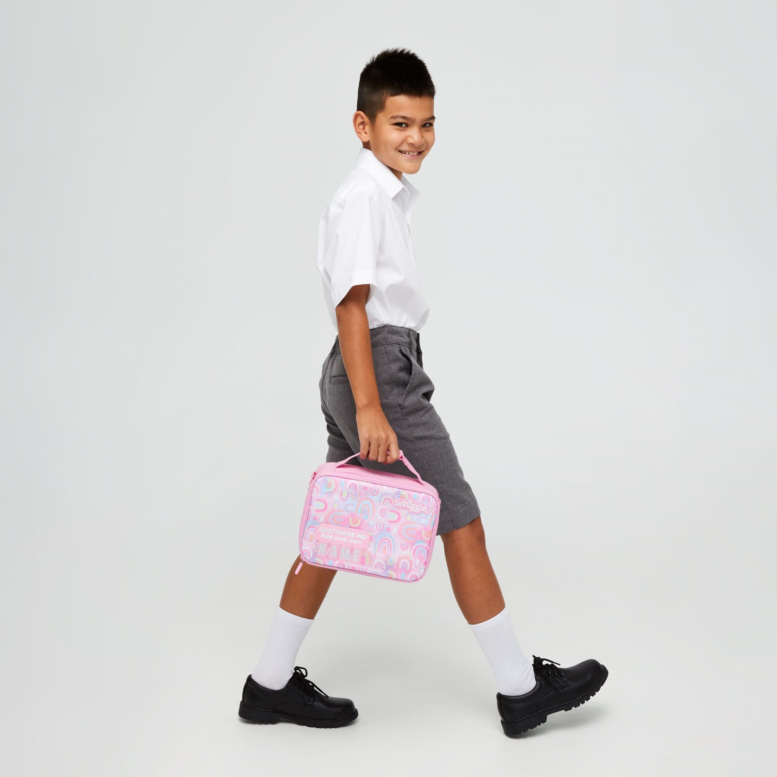 Smiggle – quadratische Lunchbox „Bright Side“.