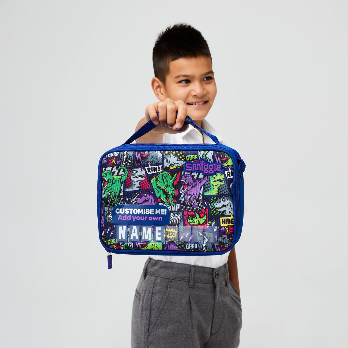 Smiggle – quadratische Lunchbox „Bright Side“.