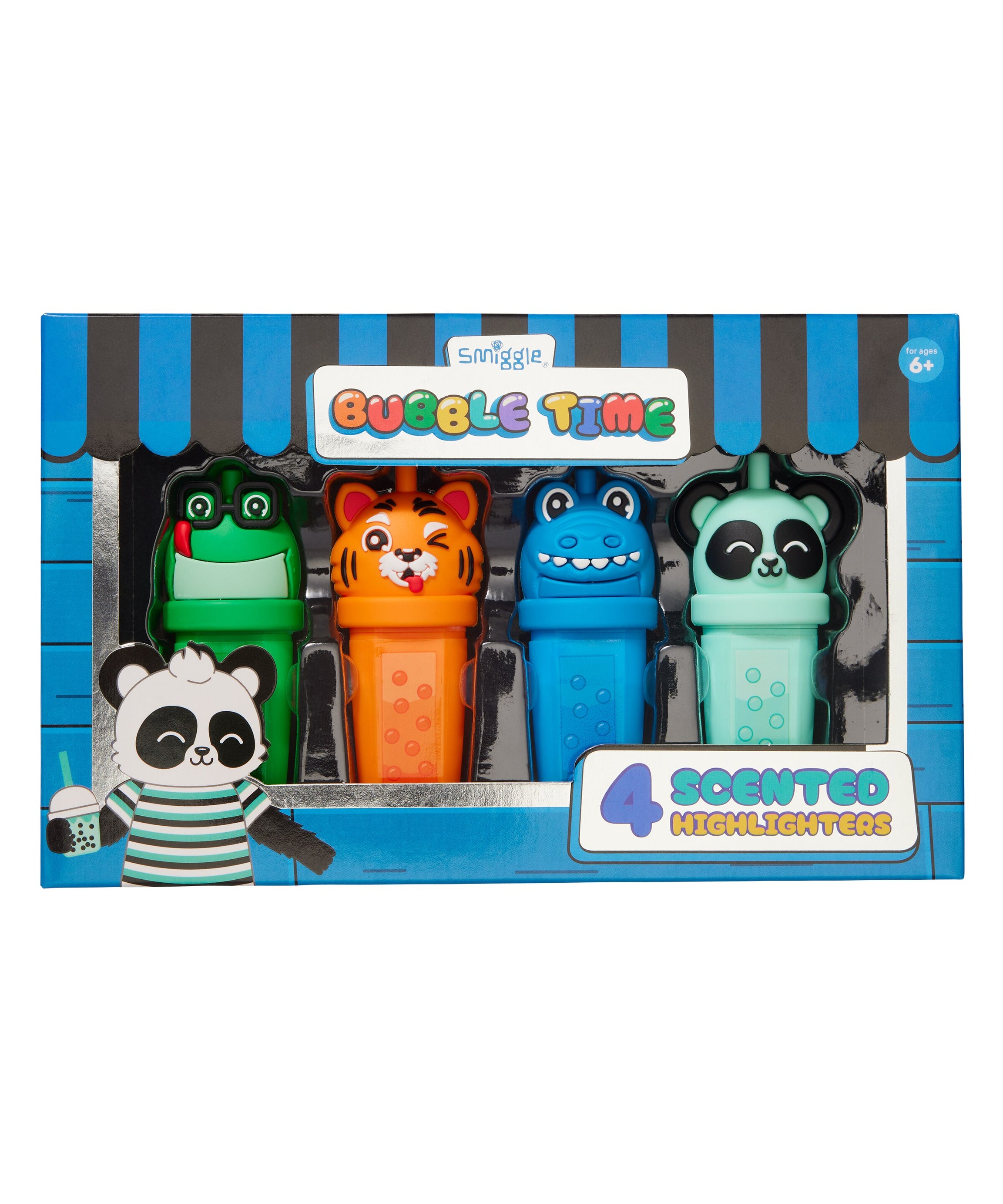 Smiggle - Bubble Time Fosforlu Highlighter 4lü Kalem Seti