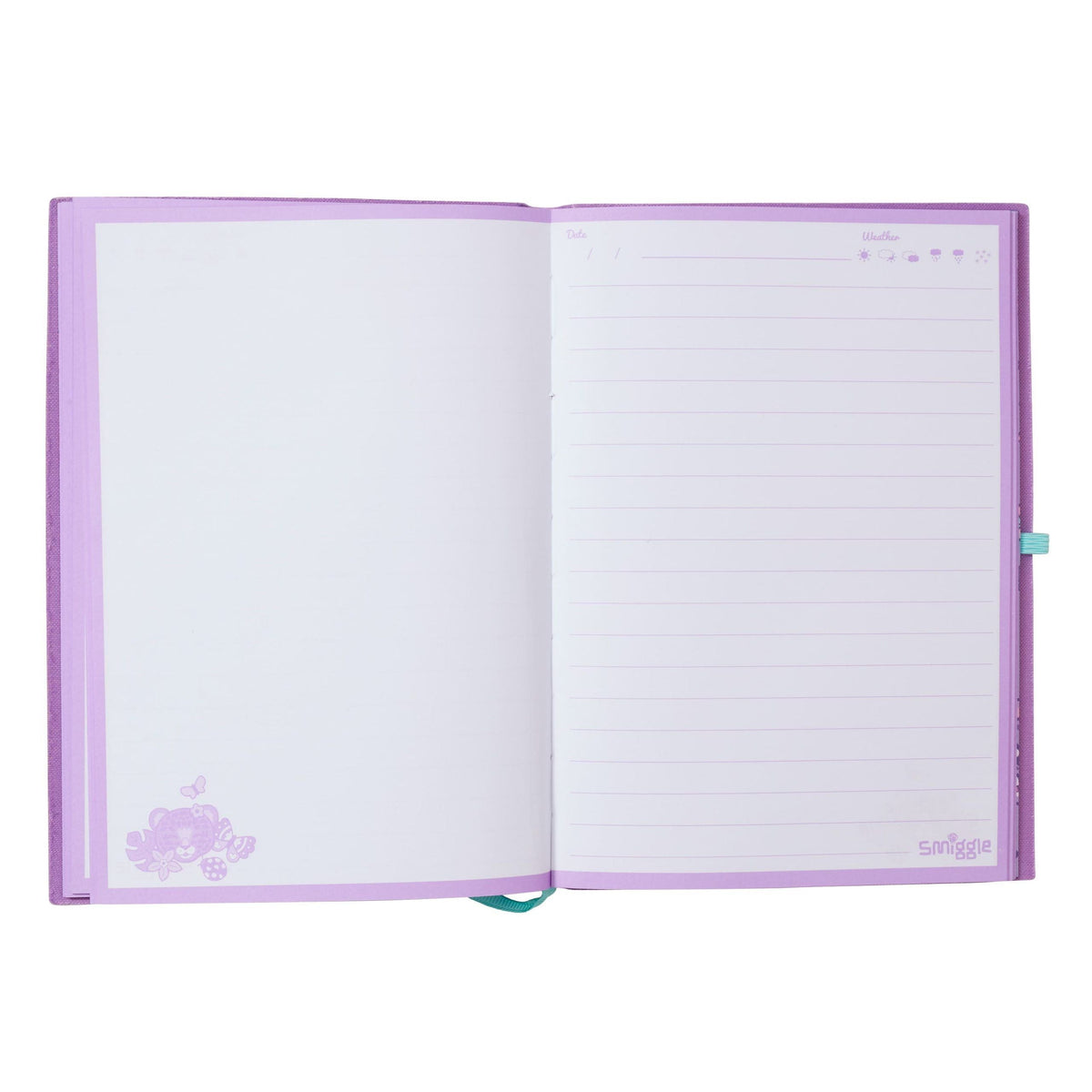 Smiggle – Budz A5-Notizbuch mit dickem Einband