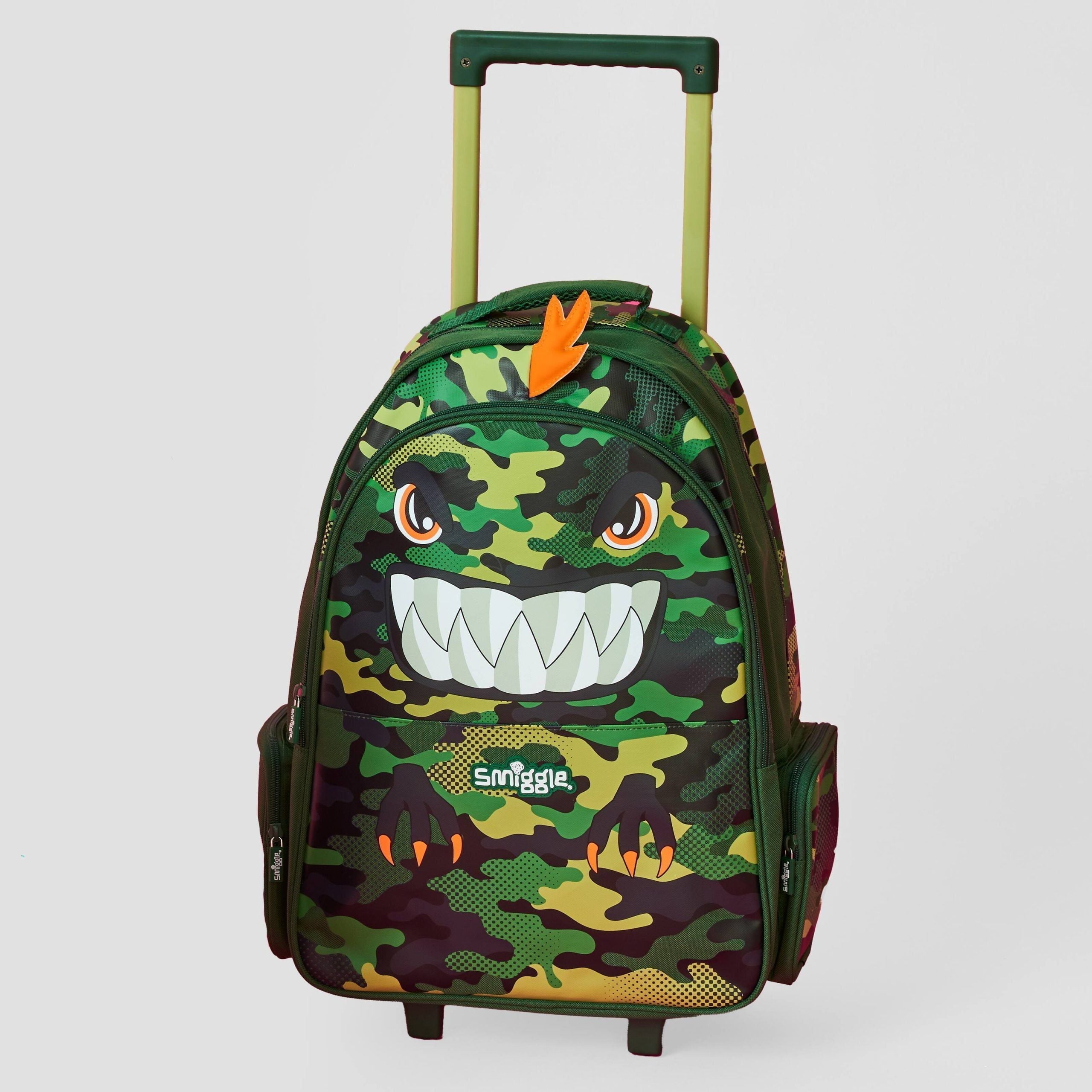 Smiggle - Budz Kinderwagen-Tasche mit beleuchteten Rollen