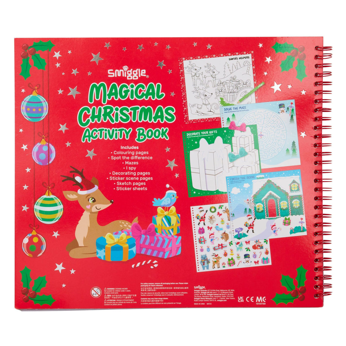 Smiggle – Magisches Weihnachtsübungs- und Aufkleber-Neujahrsspaßbuch