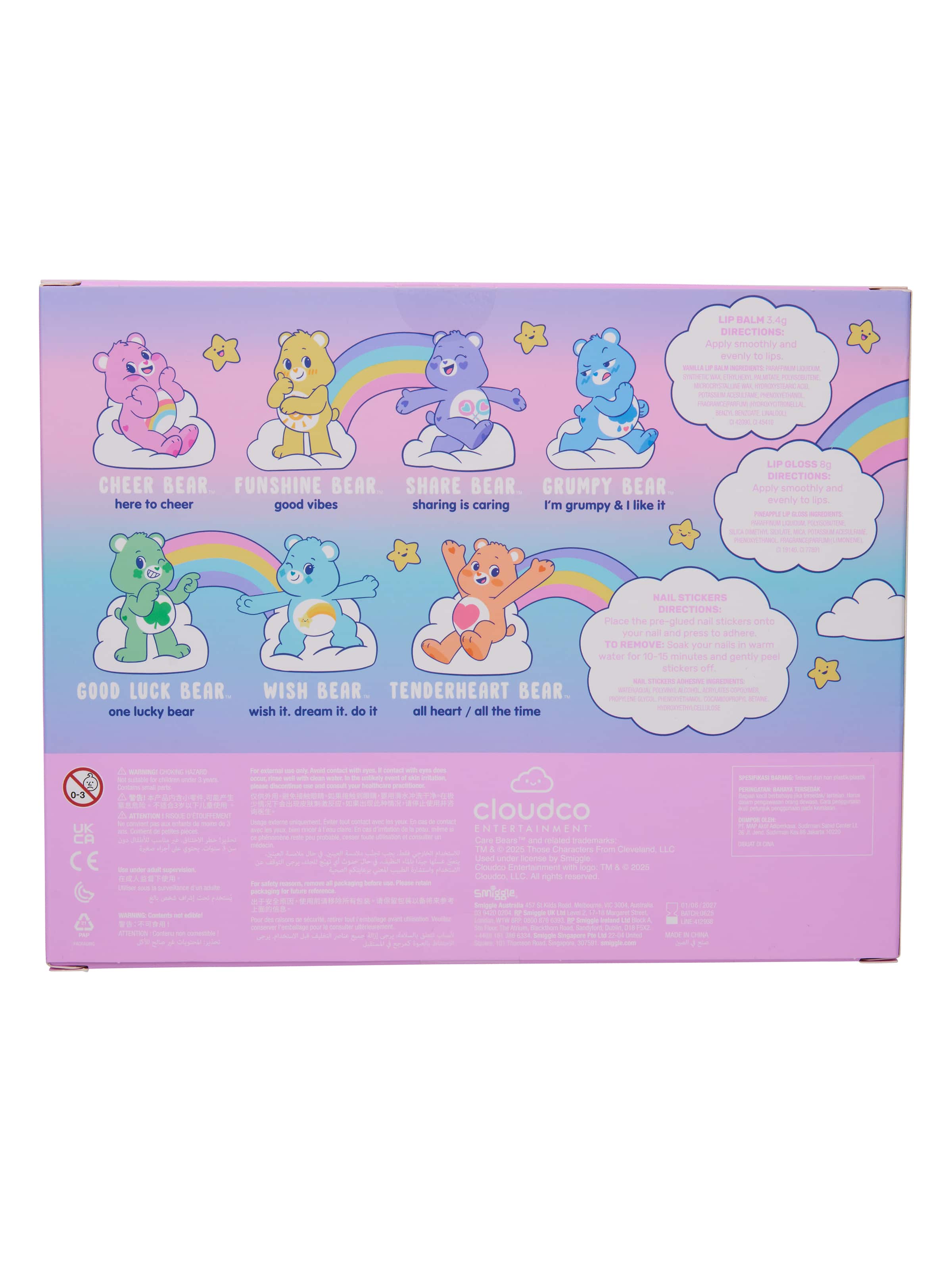 Smiggle - Care Bears Bad- und Körpergeschenkset