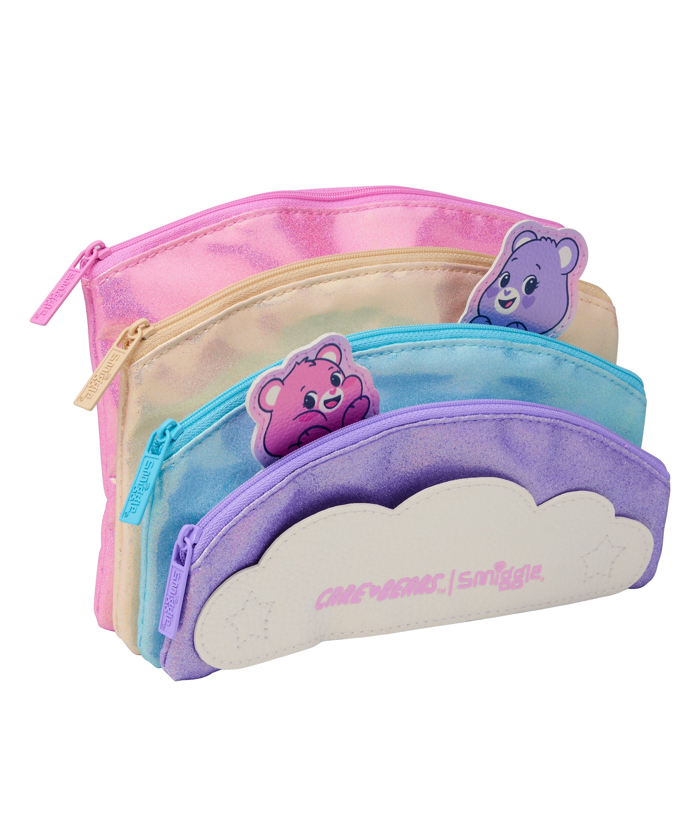 Smiggle - Care Bears Çok Cepli Kalem Kutusu