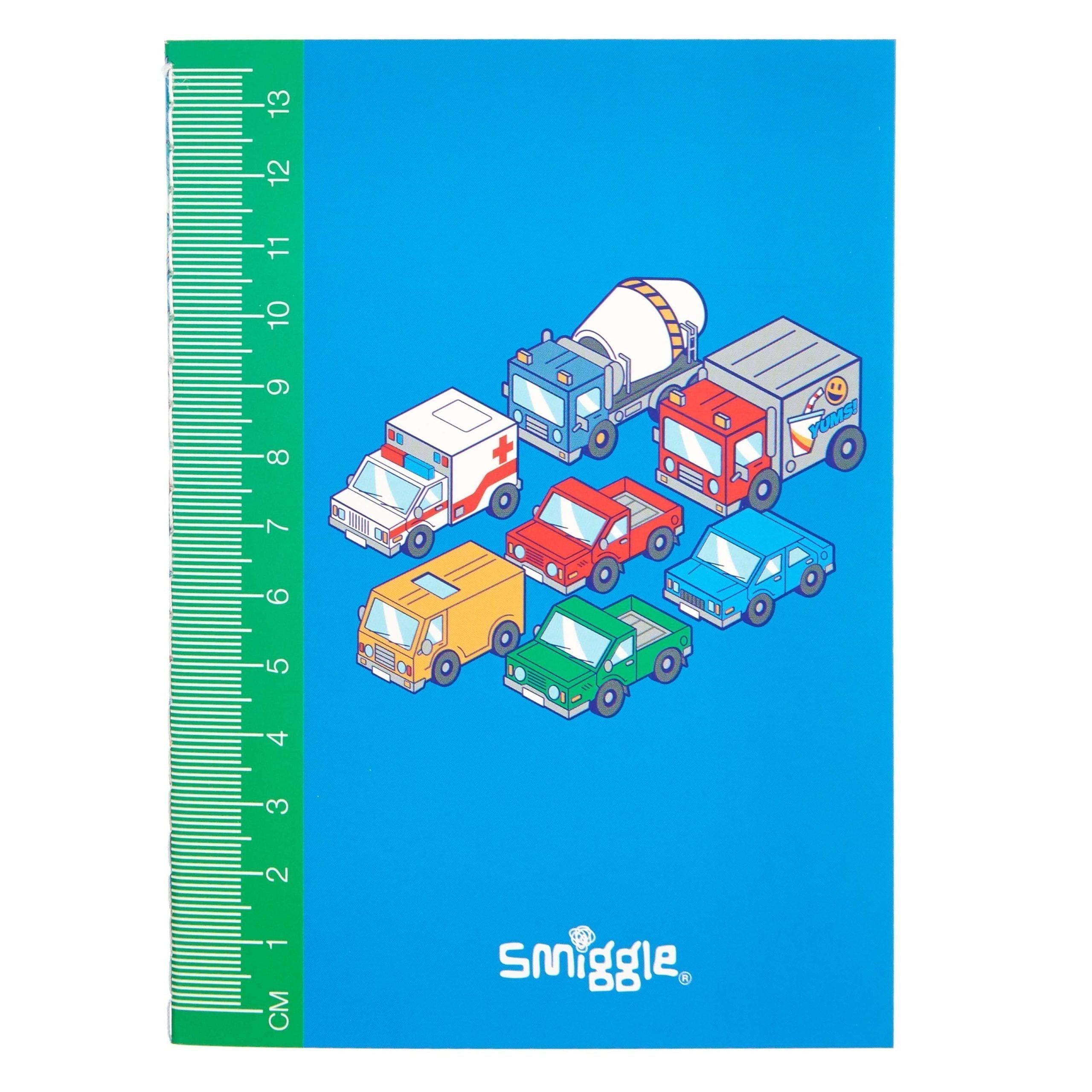Smiggle – Liniertes und liniertes A6-Notizbuch mit 64 Seiten