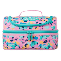 Smiggle – Doppeldecker-Lunchbox mit blauen Katzen