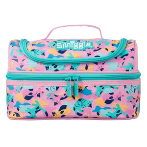 Smiggle – Doppeldecker-Lunchbox mit blauen Katzen