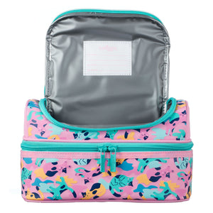 Smiggle – Doppeldecker-Lunchbox mit blauen Katzen