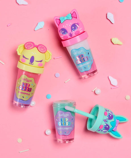 Smiggle - Kinder Erdbeer Lippenpflege und Lipgloss