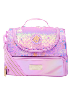 Smiggle – Cosmos große doppelte Lunchtasche mit Riemen