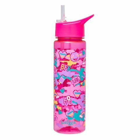 Smiggle - Dash BPA-freier 750ml Trinkflasche mit Strohhalm