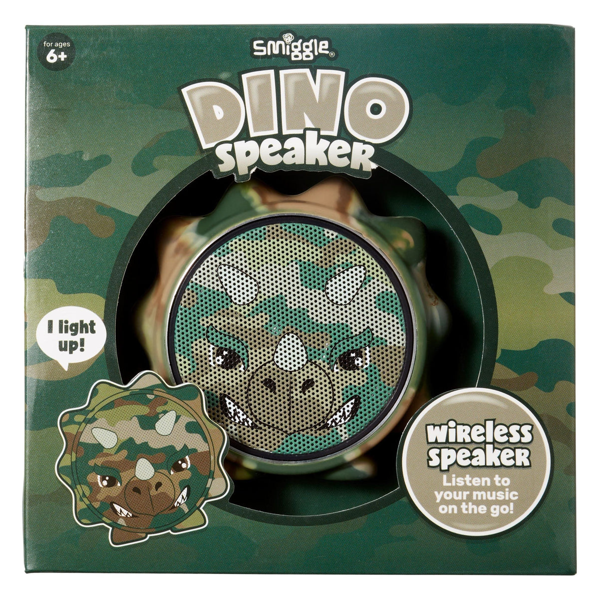 Smiggle - Dino Squeak Kabelloser Bluetooth-Kinderlautsprecher