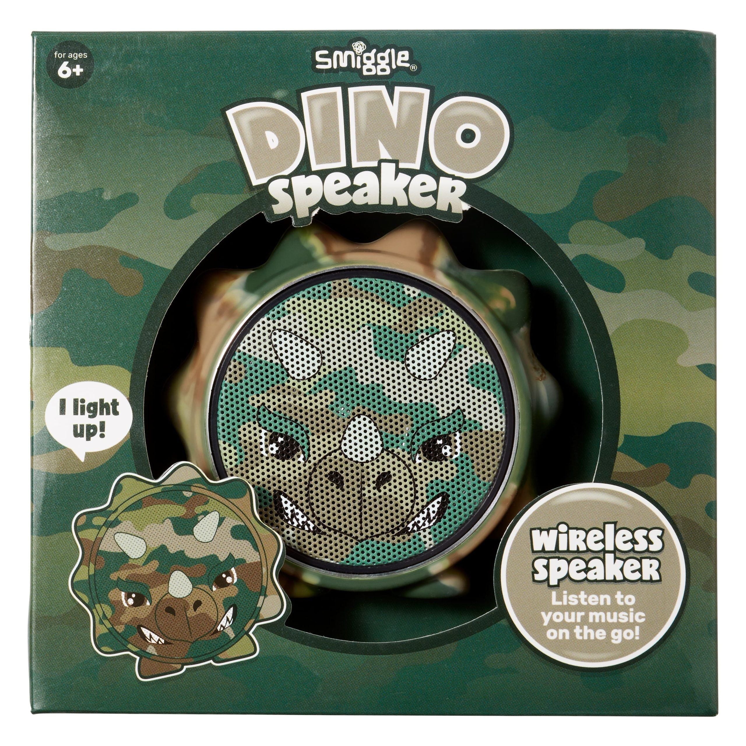 Smiggle - Dino Squeak Kabelloser Bluetooth-Kinderlautsprecher