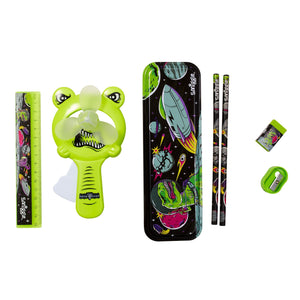 Smiggle – Dinossi speziell entworfenes Dino-Briefpapier-Set und Belüfter