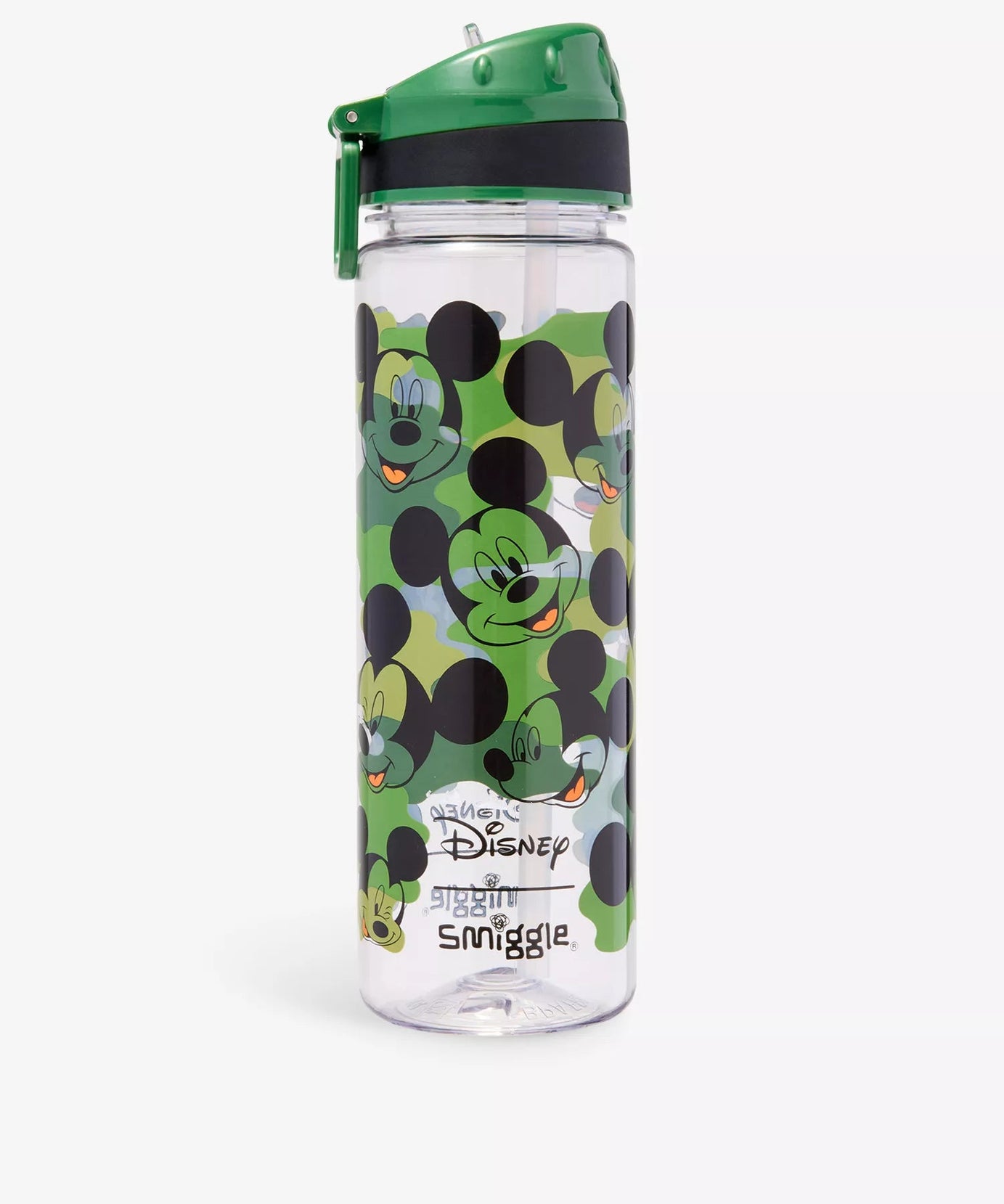 Smiggle - Disney Mickey 650ML BPA-freie Trinkflasche mit Strohhalm
