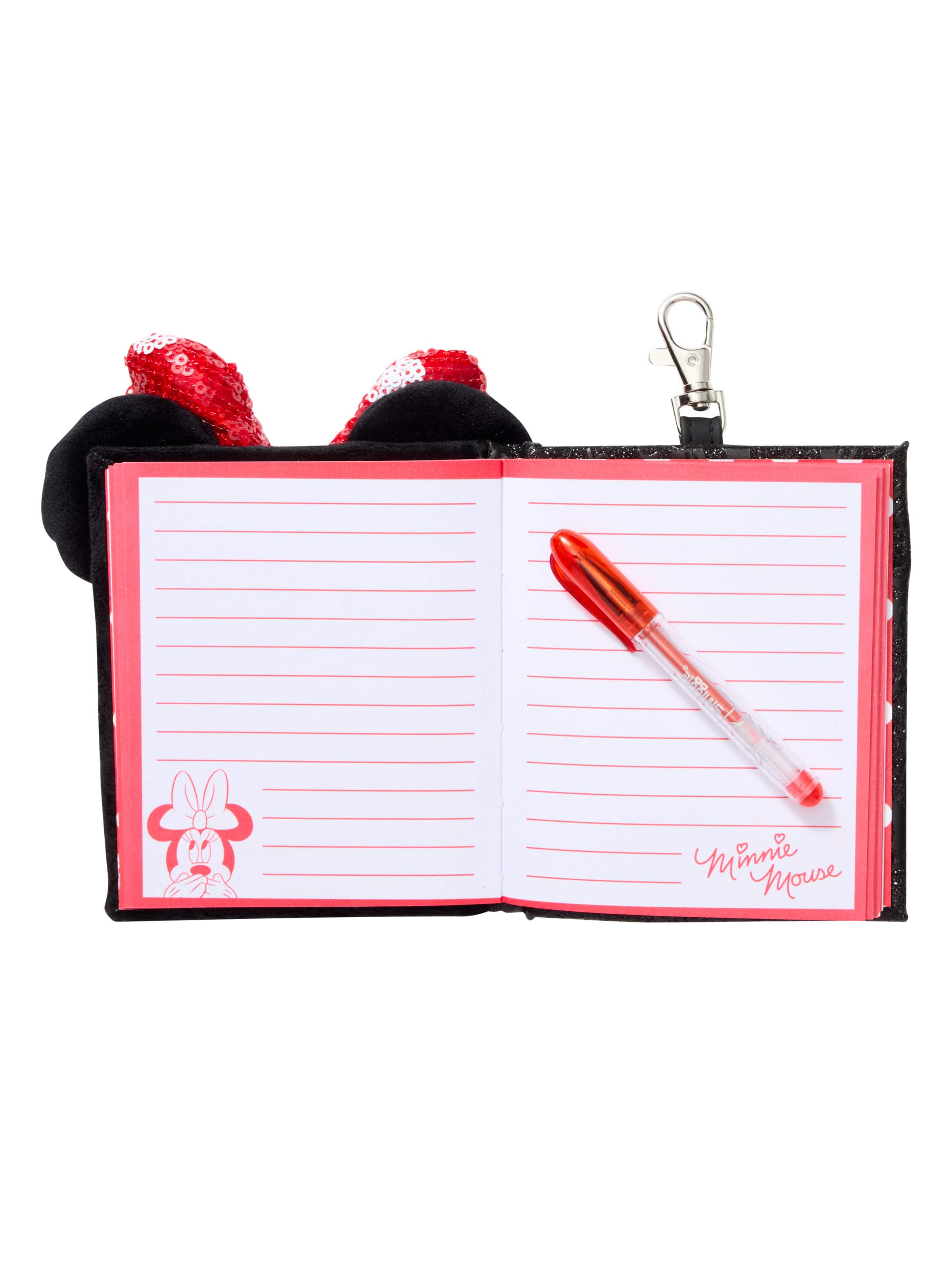 Smiggle – Disney Minnie Mouse Mini-Notizbuch mit Schlüsselanhänger