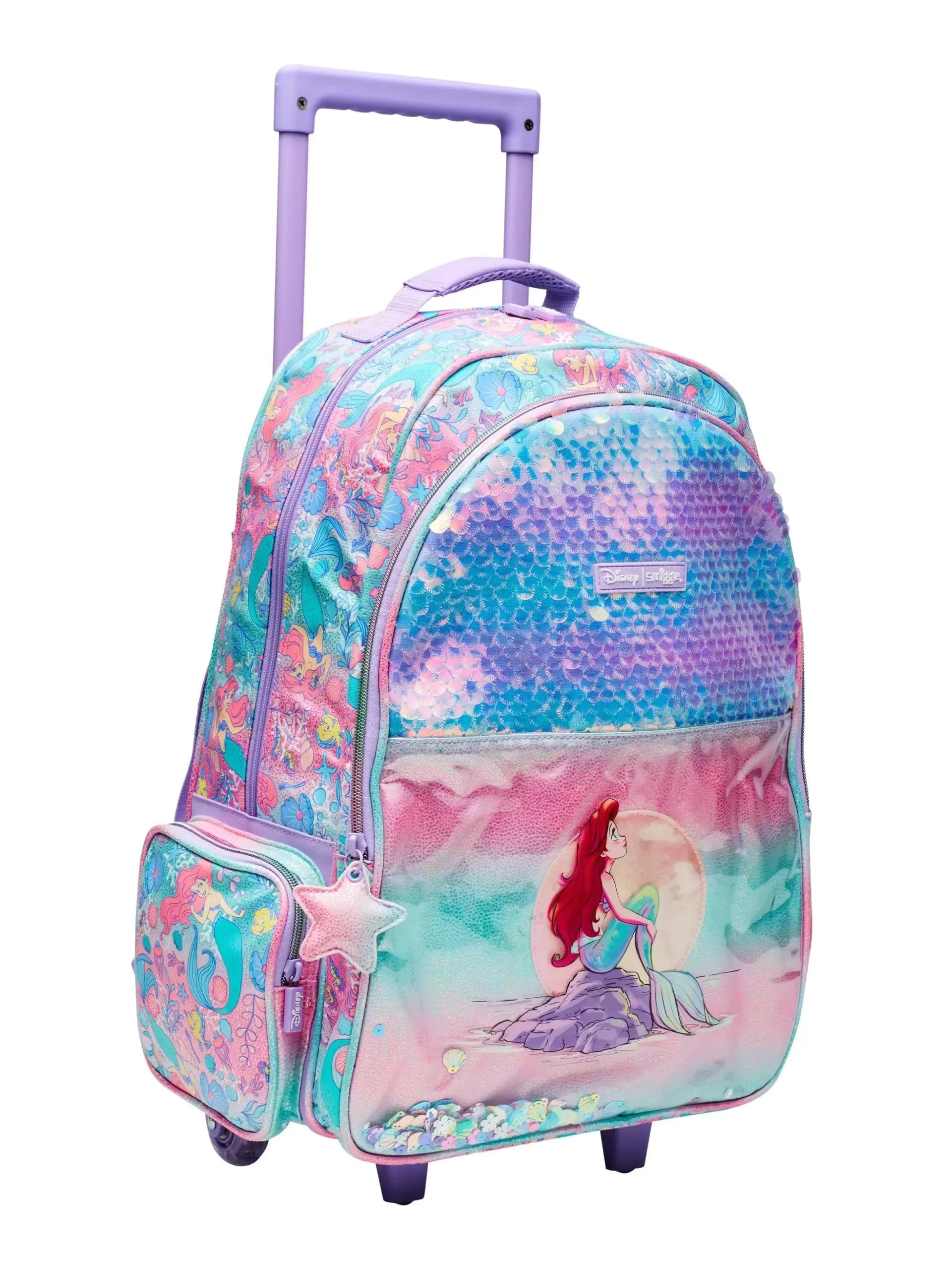 Smiggle – Disney Princess Squeegee beleuchtete Rolltasche